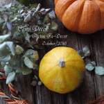 飾りかぼちゃと栗色・杏色・林檎色の作品ーメリーゴーランド型の箱-2