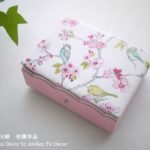 桜と小鳥の引き出し＆フレームBOX｜教室の皆さまの受講作品