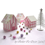 ハウス型ボックス4種とお菓子の家（2009）